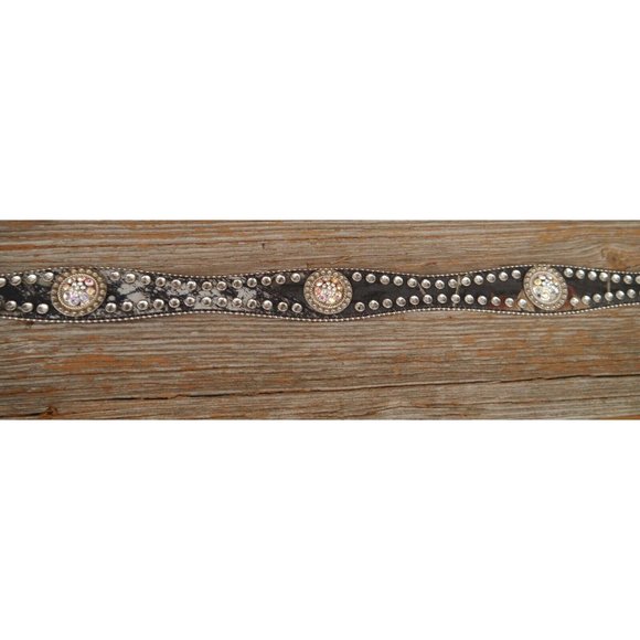 BLAZIN ROXX Camo Real Tree Rhinestone Belt Leather Womens Western Sz S 27.5\